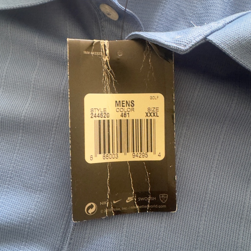 Nike golf dri-fit  Blue Men's Polo Shirt - Picture 4 of 7